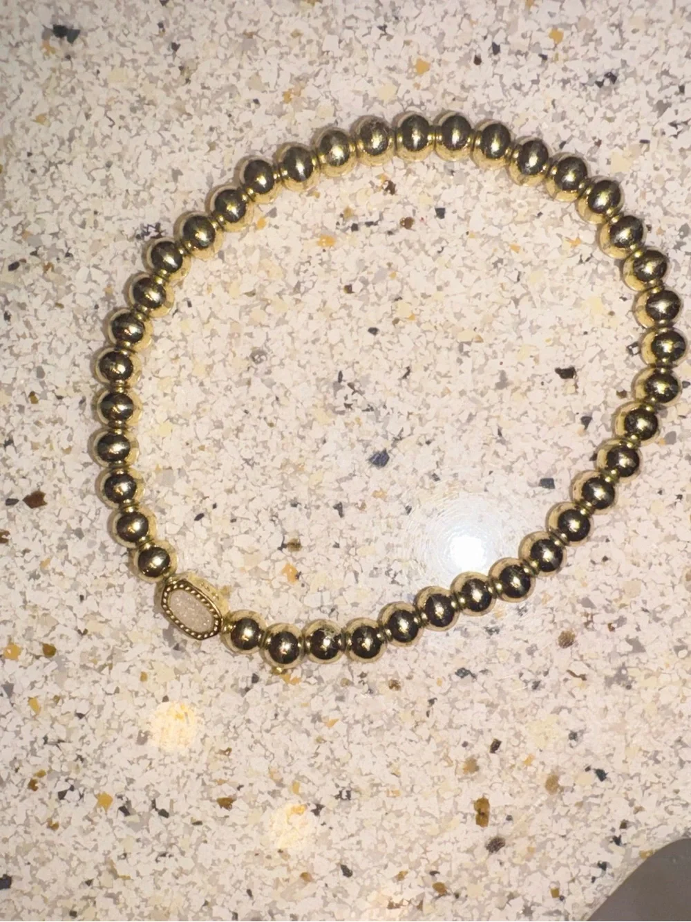 gold Kendra Scott mini elaina gold stretch bracelet, only worn a few times